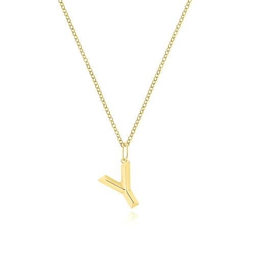 Yellow Gold Zest glare y Pendant Necklaces