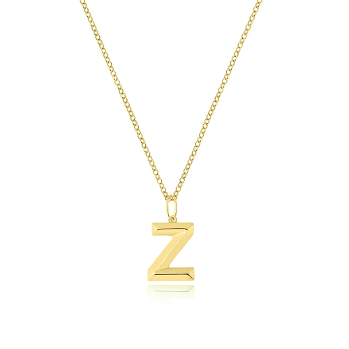 Yellow Gold Trendy z Pendant Necklaces