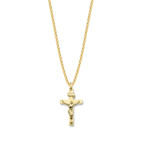 Yellow Gold Vintage jesus Pendant Necklaces