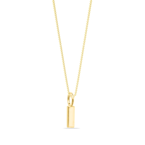 Yellow Gold Iota gleam i Pendant Necklaces