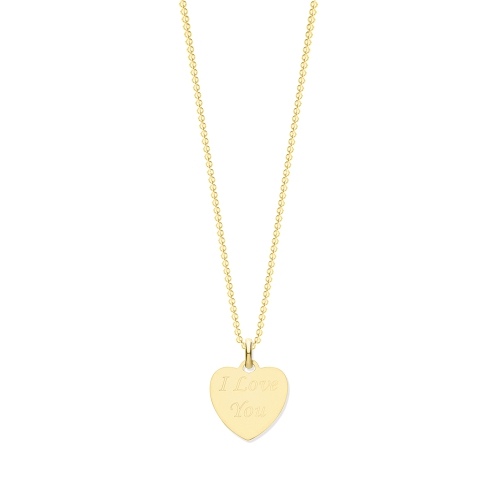 Yellow Gold Personalise Pendant Necklace