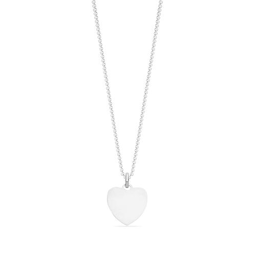 Buy Plain Metal Heart Shape Pendant Abelini Uk - Abelini