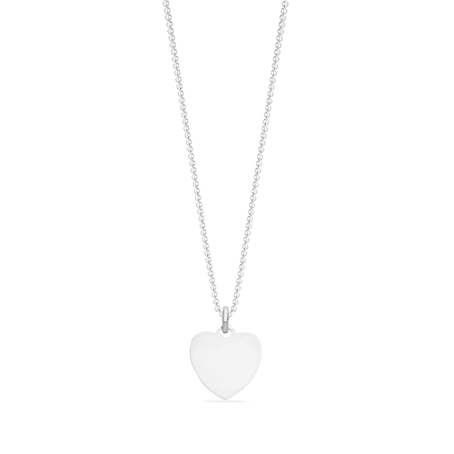 Silver Heart Pendant Necklace