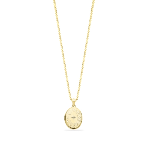 Yellow Gold Personalise Pendant Necklace