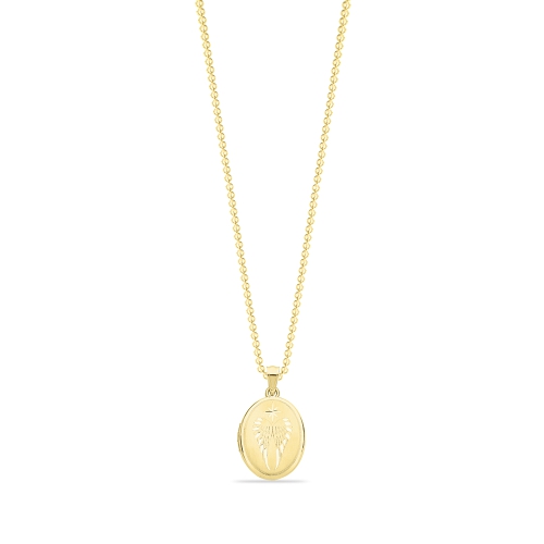 Yellow Gold Personalise Pendant Necklace