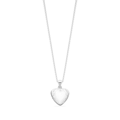 Silver Heart Pendant Necklace