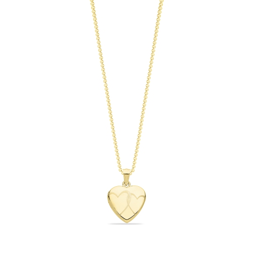 Purchase Plain Metal Heart Shape Pendants - Abelini