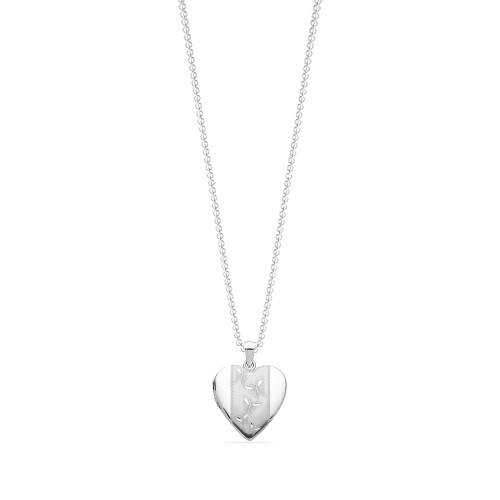 Silver Heart Pendant Necklace