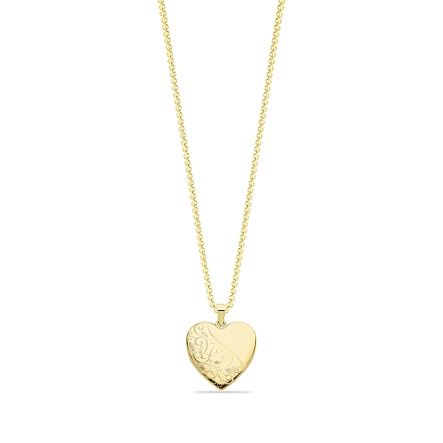 Yellow Gold Sparkle Pendant Necklaces