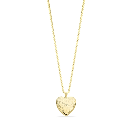 Yellow Gold Flicker Pendant Necklaces
