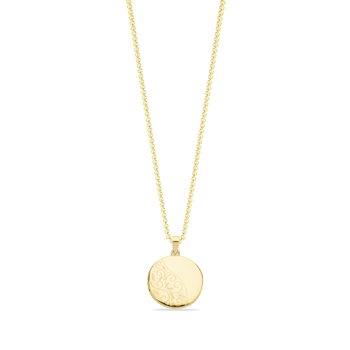 Yellow Gold Personalise Pendant Necklace