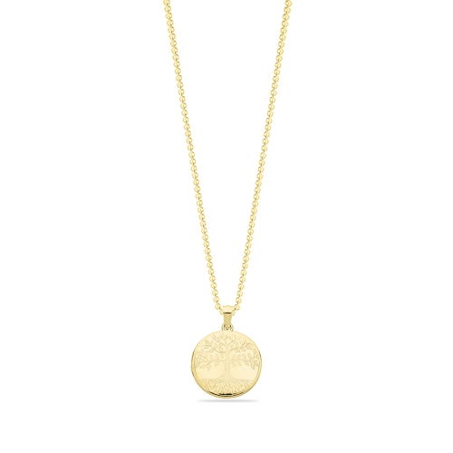 Yellow Gold Personalise Pendant Necklace