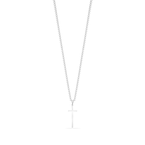 Silver Plain long Pendant Necklaces