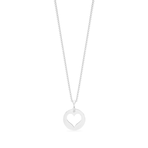 Silver Heart Pendant Necklace