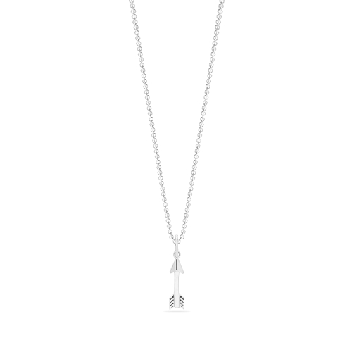 Silver Arrow shaped Pendant Necklaces