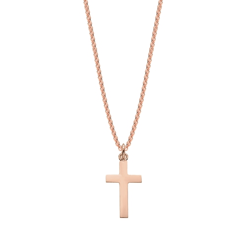 Buy Plain Metal Cross Pendant Necklace Online Uk - Abelini