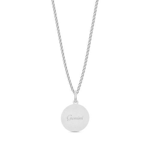Zodiac constellation gemini Pendant Necklaces