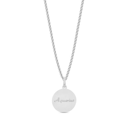 Zodiac constellation aquarius Pendant Necklaces
