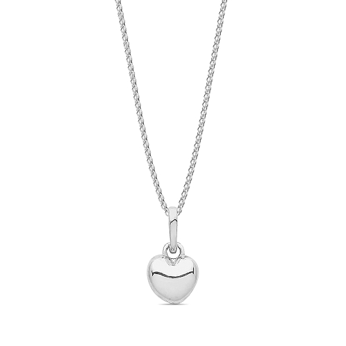 Plain heart shaped Pendant Necklaces