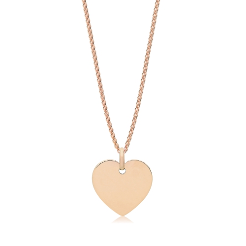 Purchase Plain Metal Heart Shape Pendants Uk - Abelini