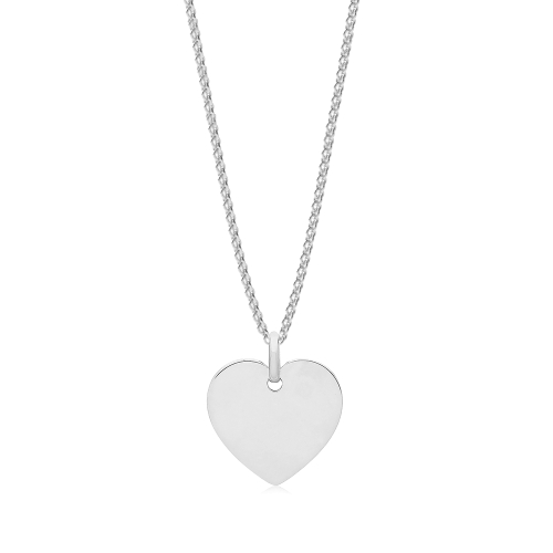 Silver Heart Pendant Necklace