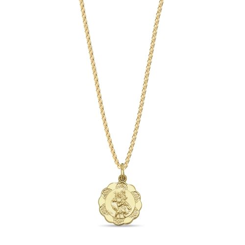 Yellow Gold Christopher Pendant Necklaces