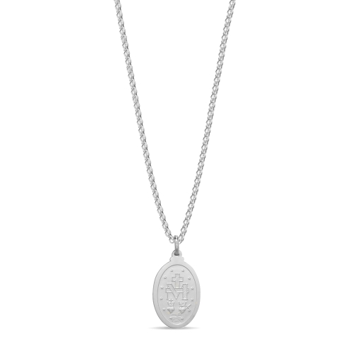 Oval shaped miracilous Pendant Necklaces