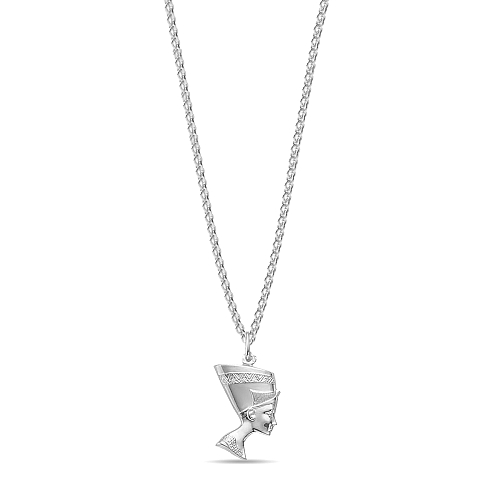 Silver Nefertiti Pendant Necklaces