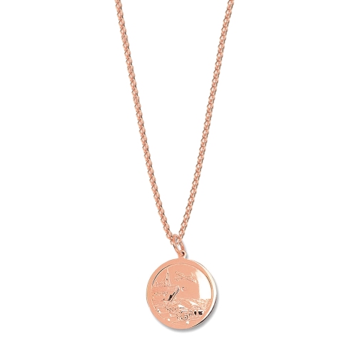 Rose Gold Personalise Pendant Necklace
