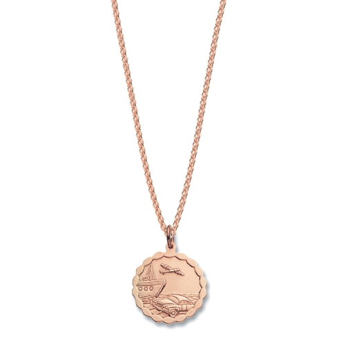 Rose Gold Personalise Pendant Necklace