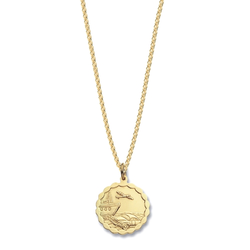 Yellow Gold Personalise Pendant Necklace