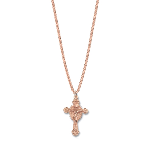 plain metal crucifix pendant