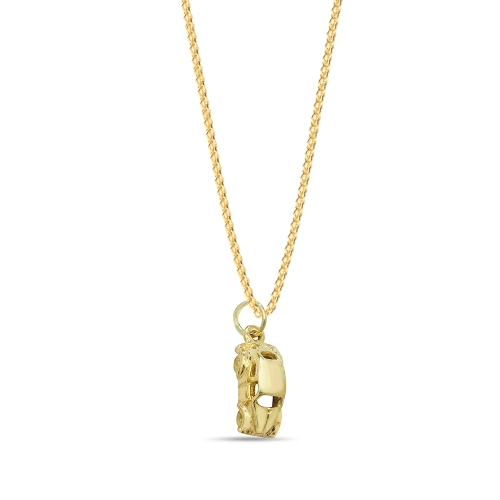 Yellow Gold Meteorcar Designer Pendant Necklaces