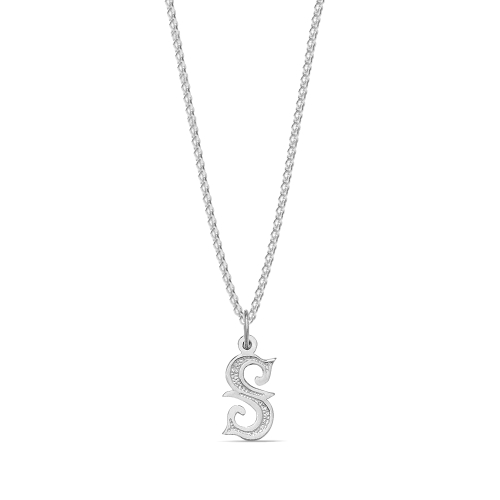 Platinum Cosmicwhisper Initial Pendant Necklaces