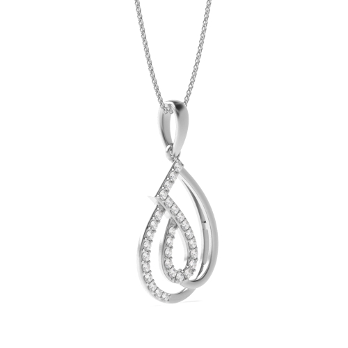 4 Prong Round Stellar Pendant Necklaces