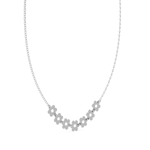 Flower Personalise Pendant Necklaces