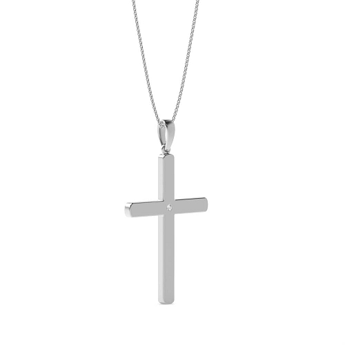 Bezel Setting Round Twinkle Lab Grown Diamond Pendant Necklaces