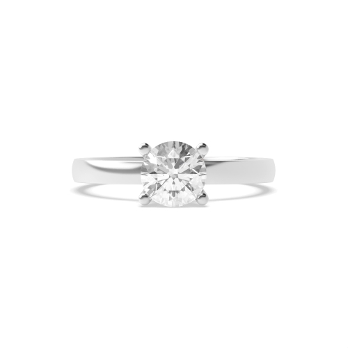 4 Prong Round High open set Engagement Rings