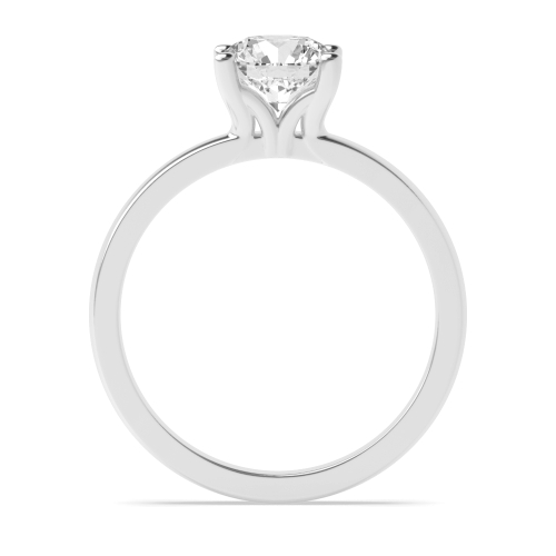 4 Prong Round High open set Engagement Rings