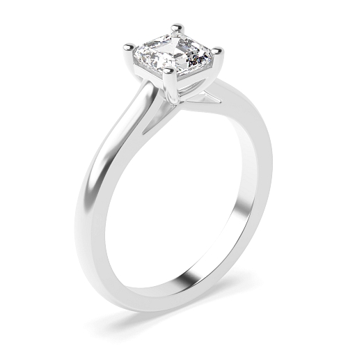 Asscher Pointy bridge Engagement Rings