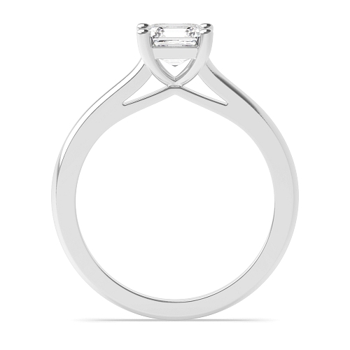 Asscher Pointy bridge Engagement Rings