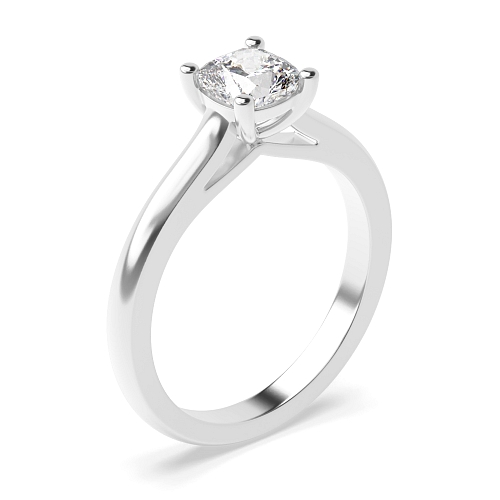 Cushion Pointy bridge Engagement Rings