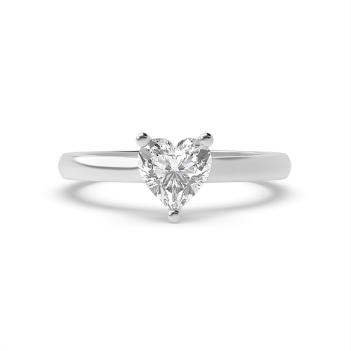Prong Heart Pointy bridge Engagement Rings