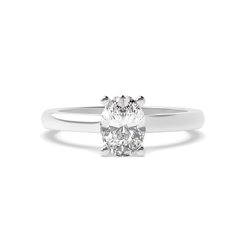 Oval Pointy bridge Solitaire Engagement Rings