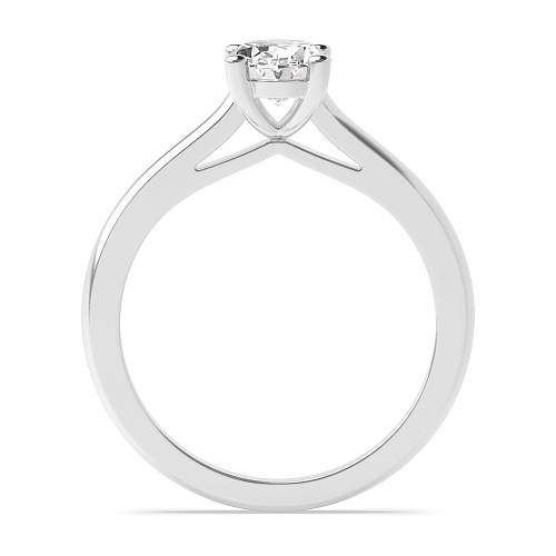 Oval Pointy bridge Solitaire Engagement Rings