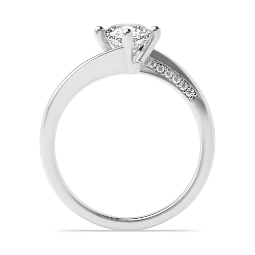Cushion Twist Engagement Rings