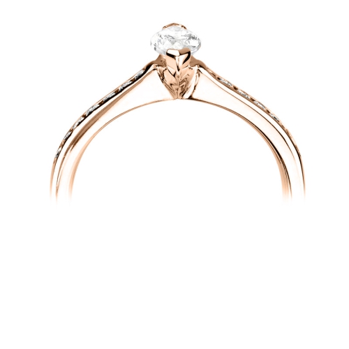 4 Prong Marquise Rose Gold Engagement Rings