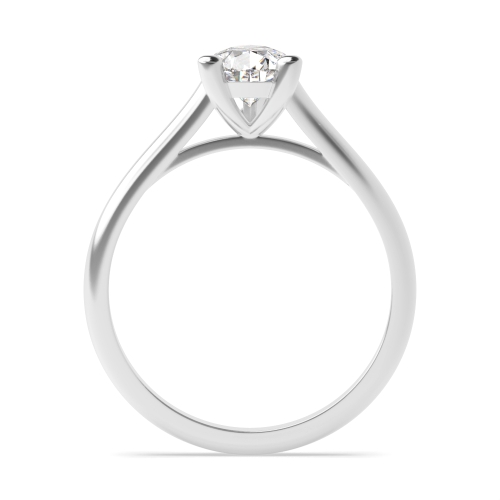 Prong Pear Classic Shoulder Gallary Solitaire Engagement Ring