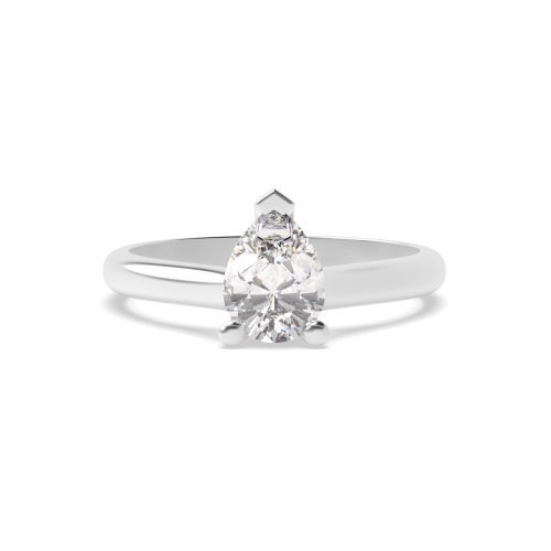Prong Pear Platinum Classic shoulder gallary Engagement Rings