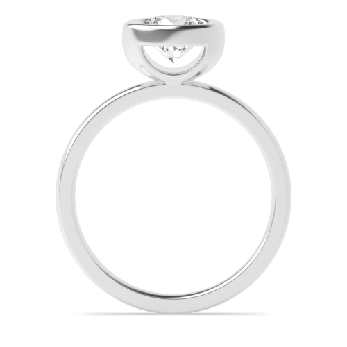 4 Prong Round High set Naturally Mined Diamond Engagement Rings